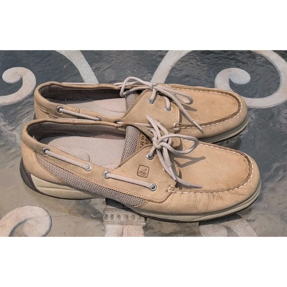 Sperry Top Sider Intrepid Shoes Linen Mesh Women's Size 11M  #9774829 GUC